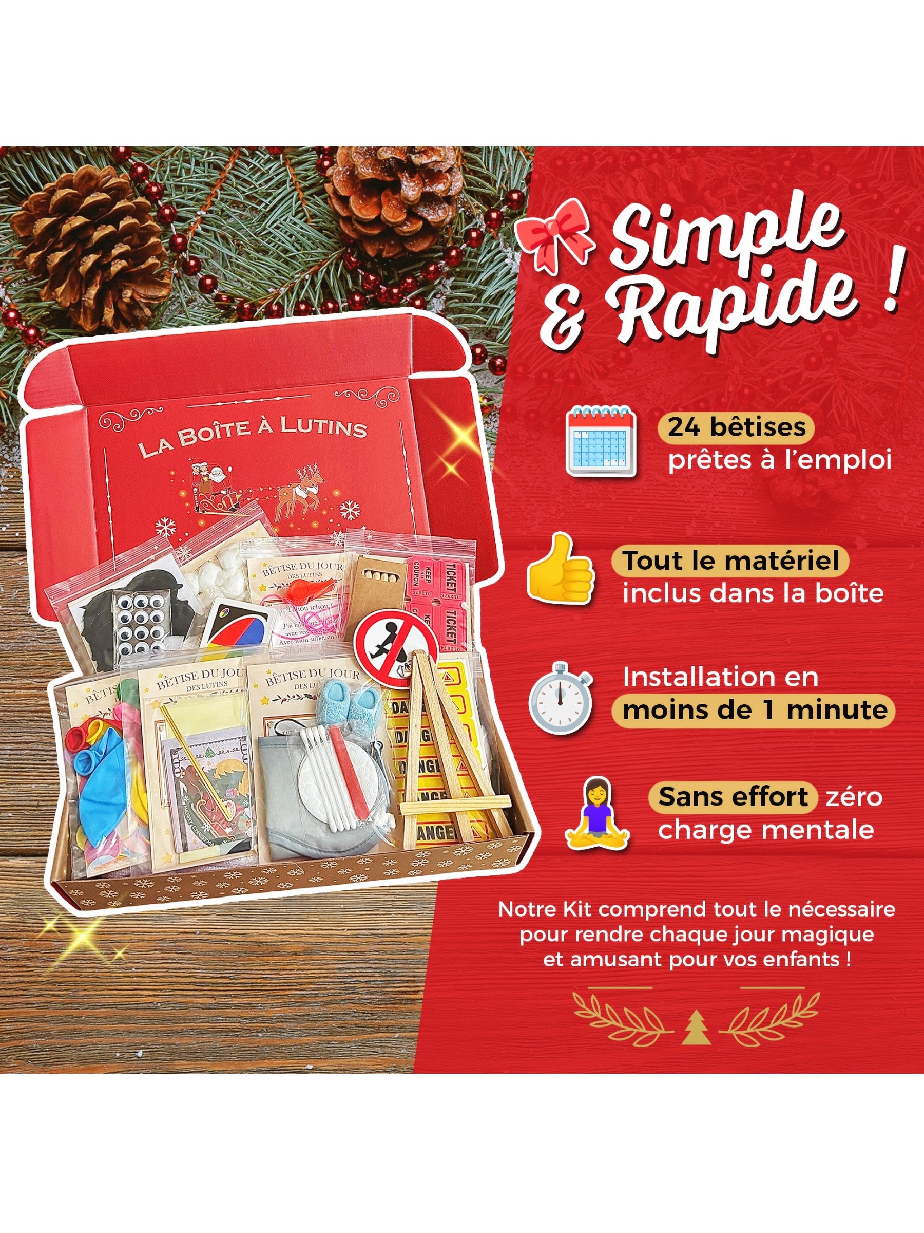 Box complète 24 bêtises Lutin Farceur