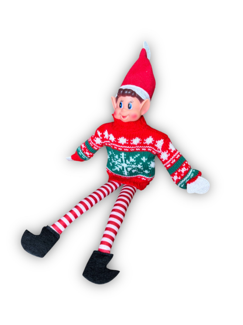 Pull Lutin Farceur motif Flocon de Neige