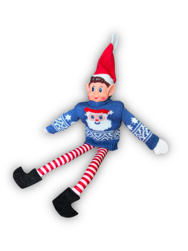 Pull Lutin Farceur motif Père Noël