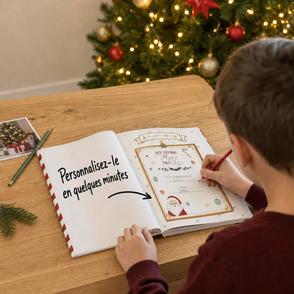 Enfant personnalisant son livre souvenirs en quelques minutes