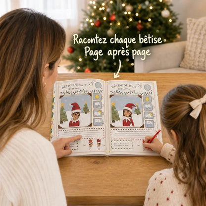 Raconter chaque bêtise du lutin page après page