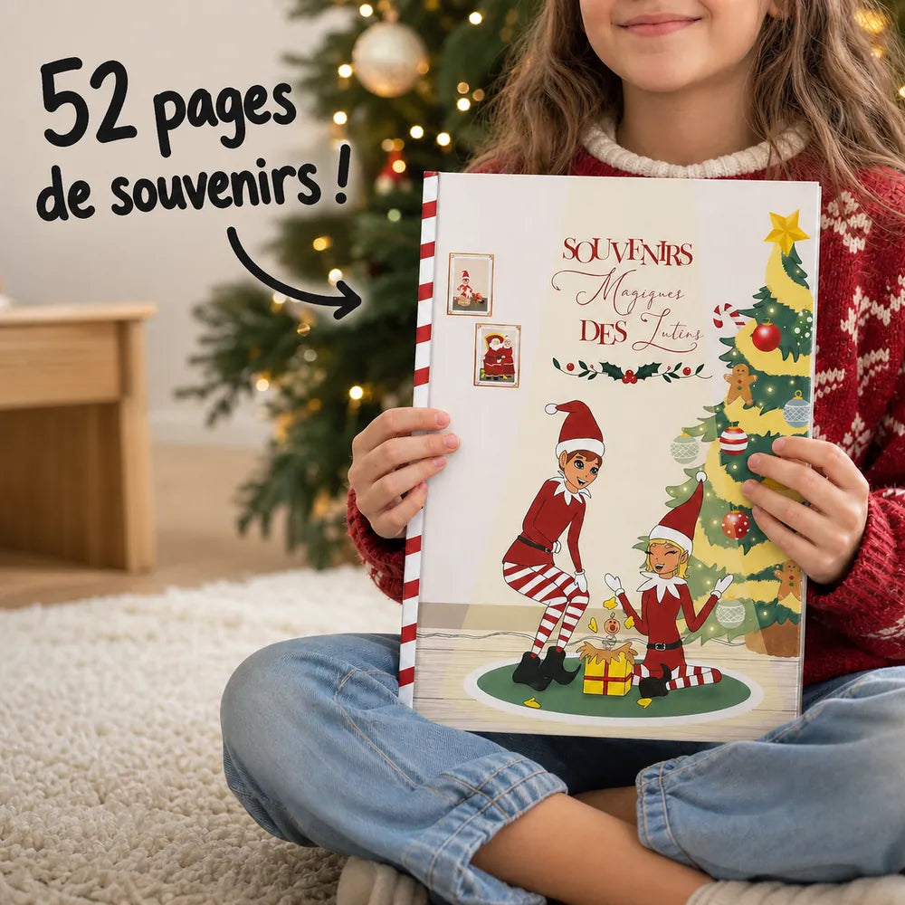 Le livre souvenirs et ses 52 pages tenu par une enfant