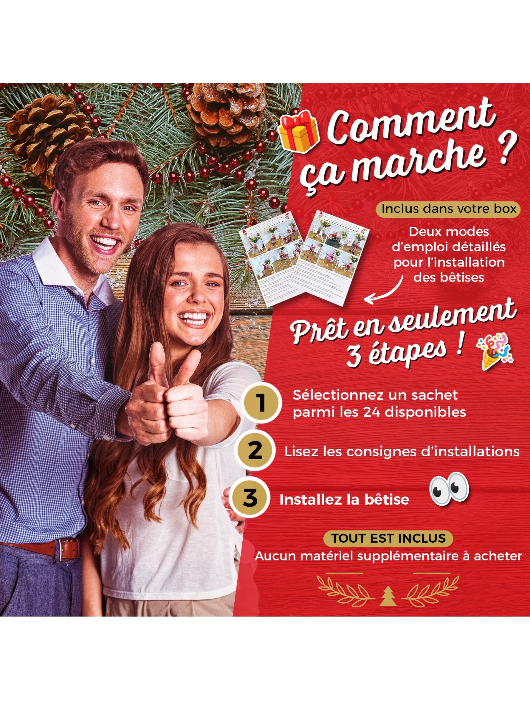 Box complète 24 bêtises Lutin Farceur
