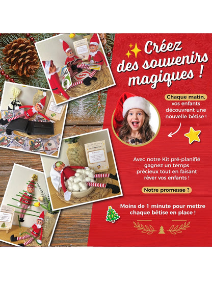 Créez des souvenirs magiques : chaque matin, vos enfants découvrent une nouvelle bêtise de lutin