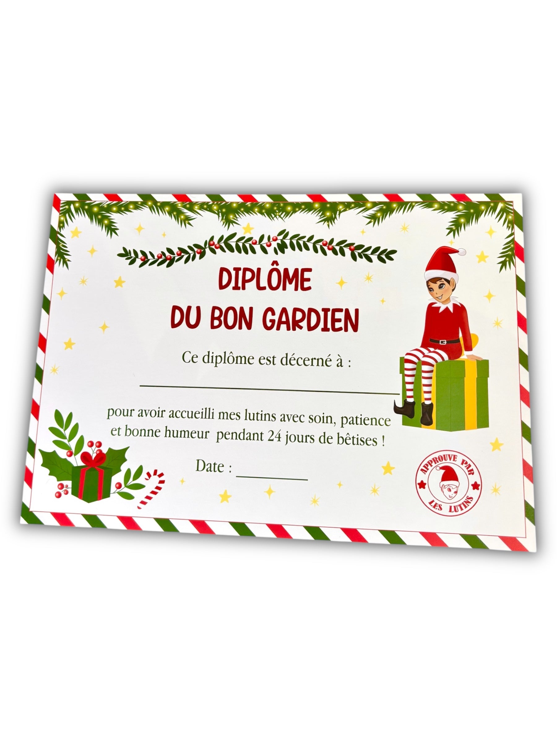 Diplôme du bon gardien des lutins