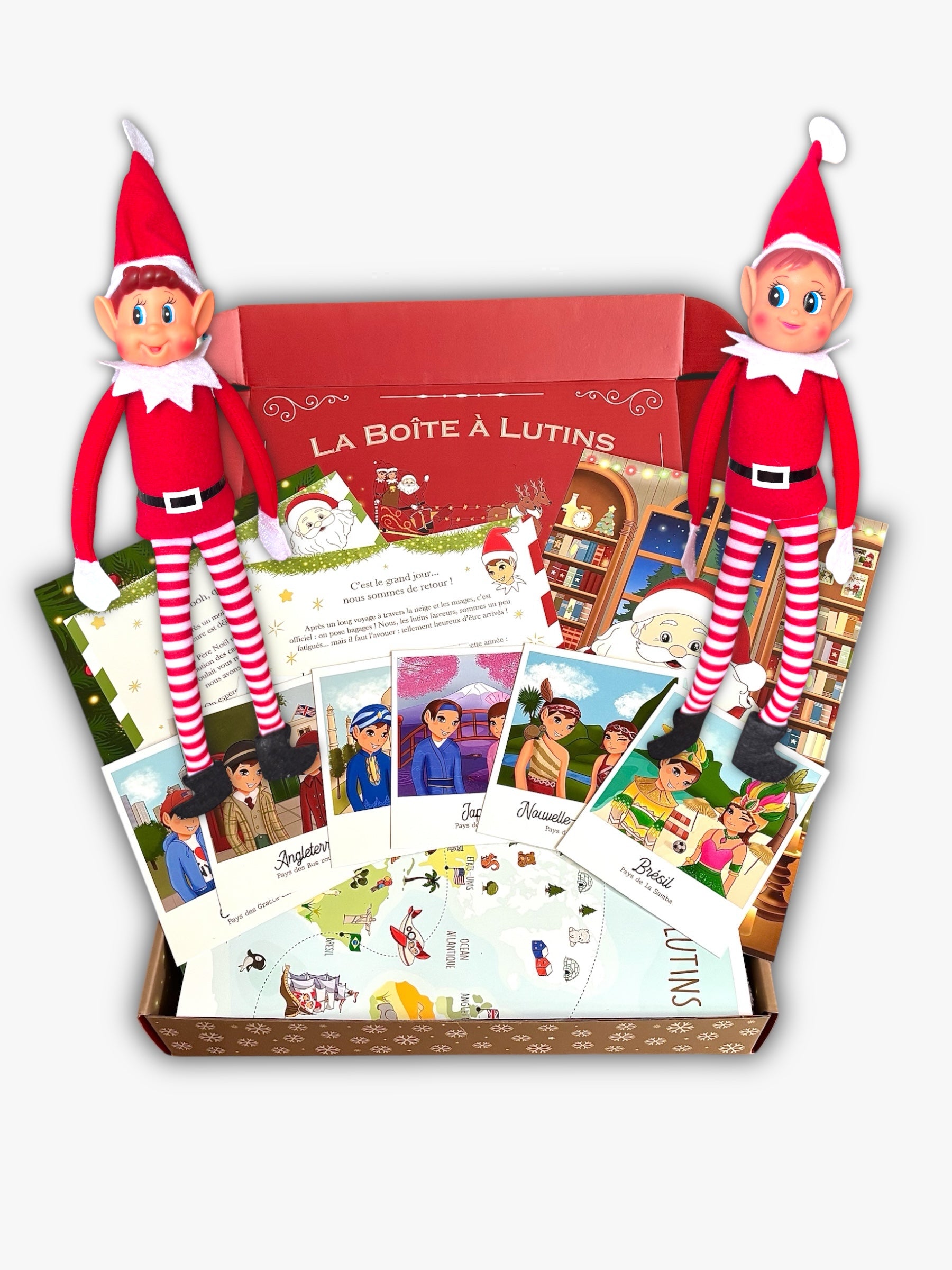 Kit Lutin Farceur De Noël - Lutin + Accessoires + 24 Idées De Bêtises - Animation Magique Pour Enfants (Elf On The Shelf)