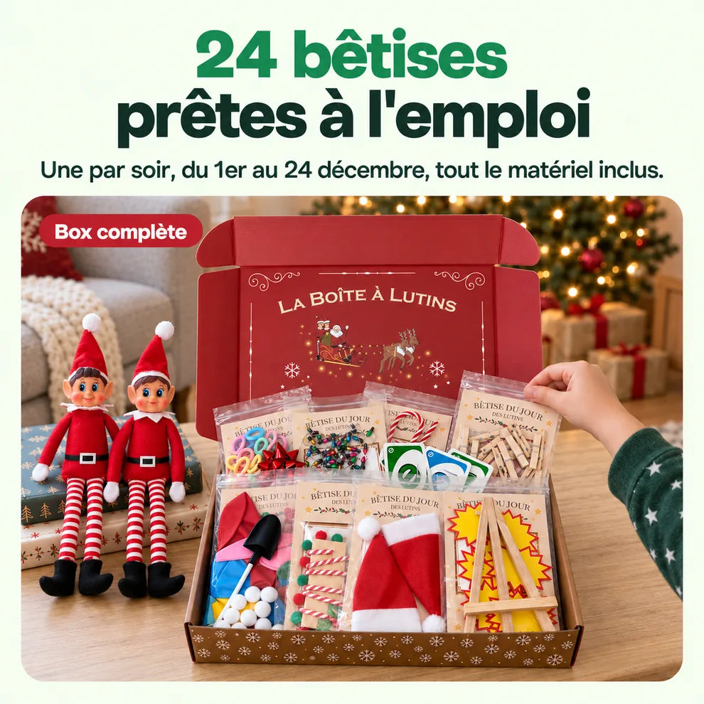 Box complète 24 bêtises Lutin Farceur : 24 bêtises prêtes à l'emploi