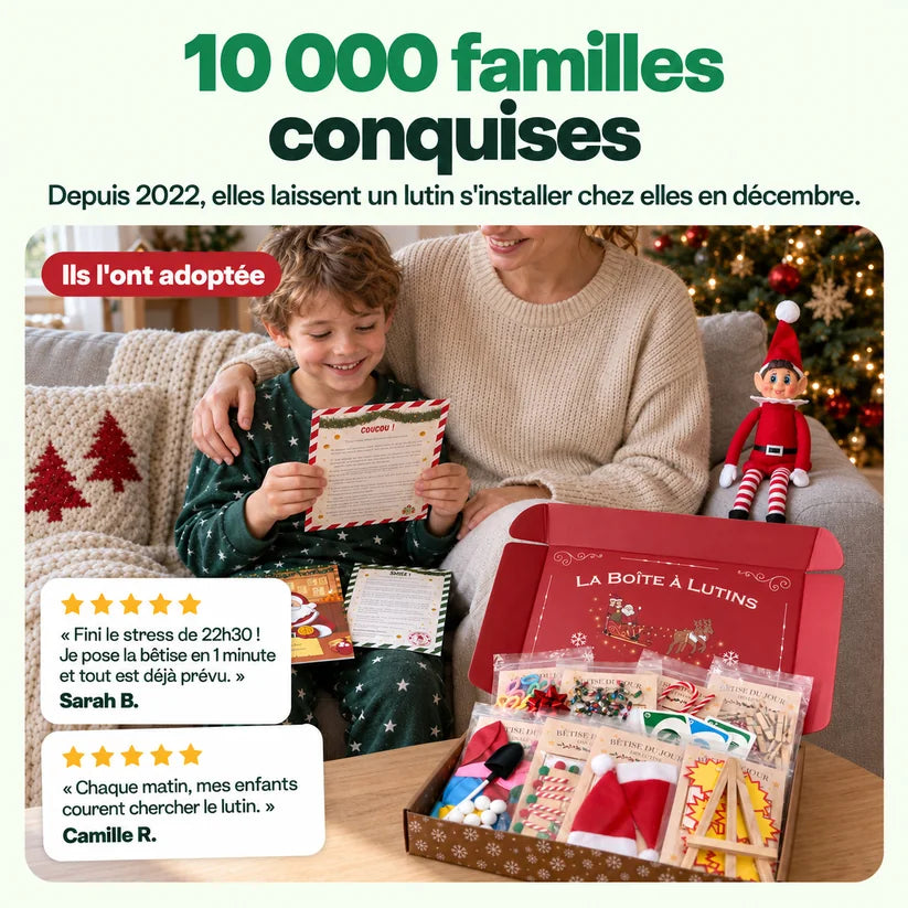 Box complète 24 bêtises Lutin Farceur : 10 000 familles conquises