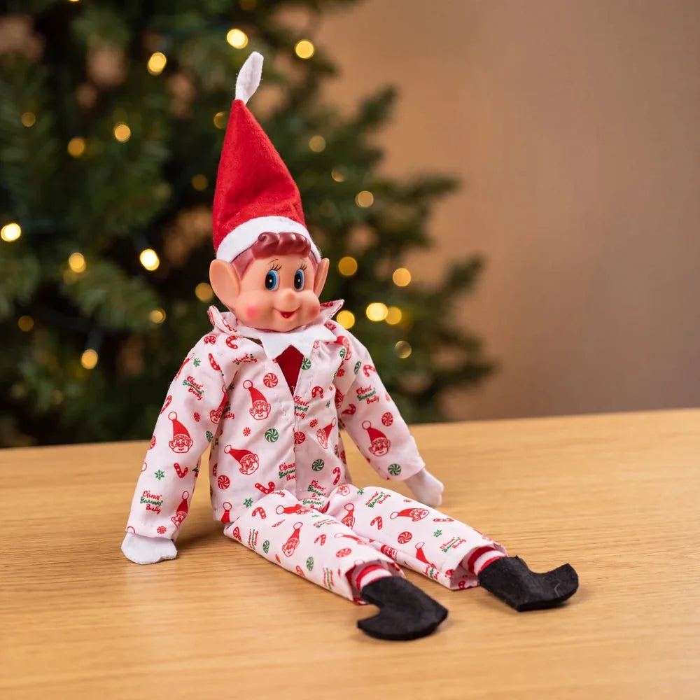 Costume Lutin Farceur Pyjama Blanc