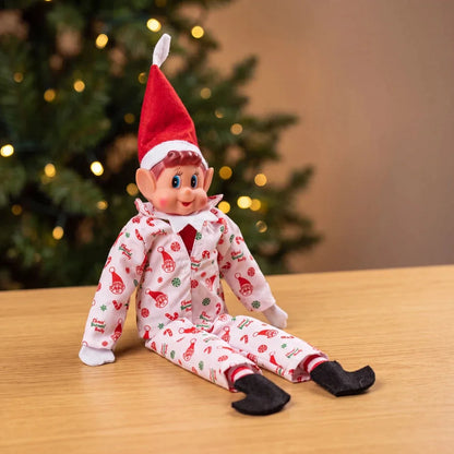 Costume Lutin Farceur Pyjama Blanc