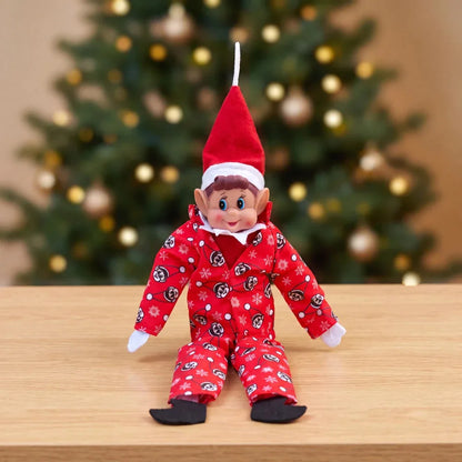 Costume Lutin Farceur Pyjama Rouge