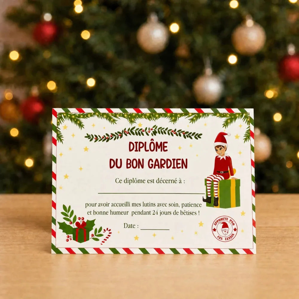 Diplôme du bon gardien des lutins