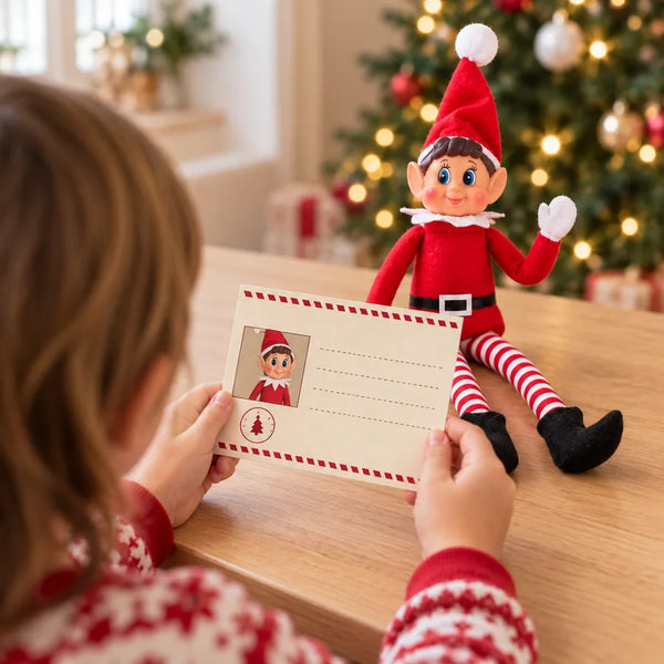 Un enfant tient la carte d'identité de son lutin et découvre qui il est