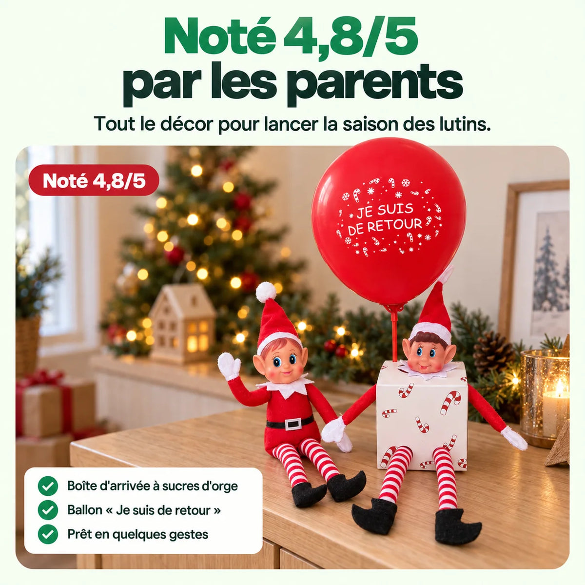 Kit d'arrivée Lutin Farceur : Noté 4,8/5 par les parents